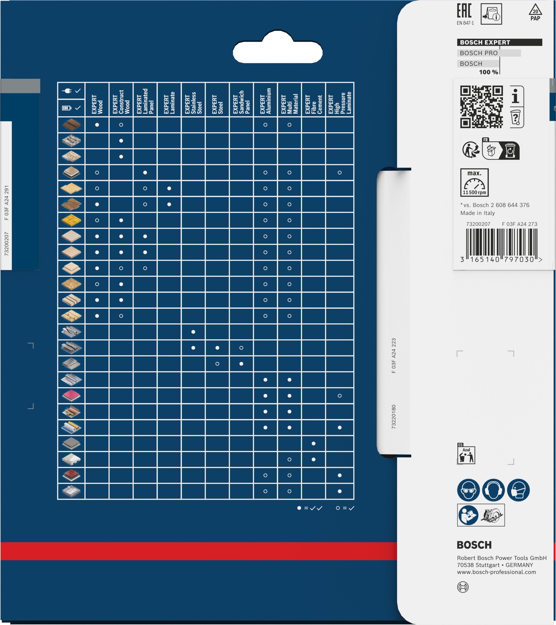 Hoja de sierra circular EXPERT Construct Wood, 165 x 2/1,3 x 20 mm, T24