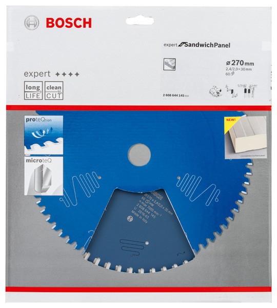 Hoja de sierra circular EXPERT Sandwich Panel, 270 x 2,4/2 x 30 mm, T60