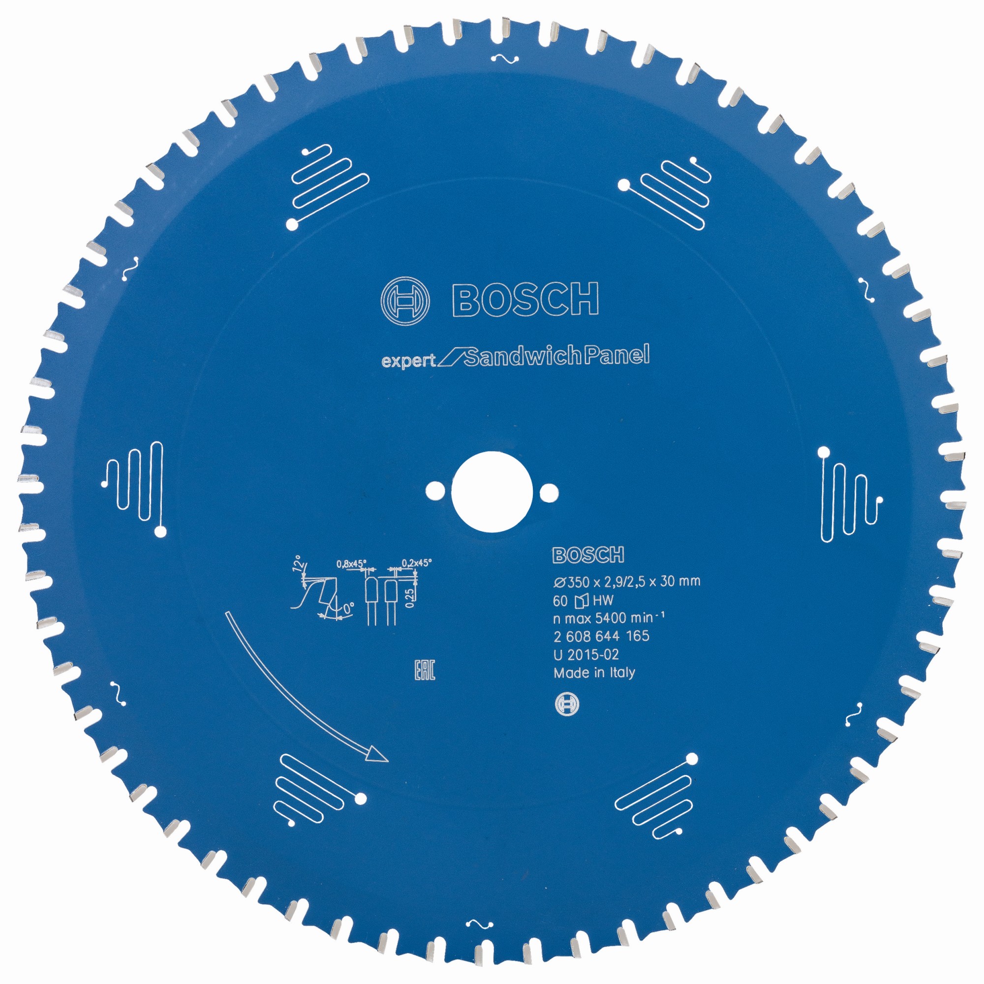 Hoja de sierra circular EXPERT Sandwich Panel, 350 x 2,9/2,5 x 30 mm, T60