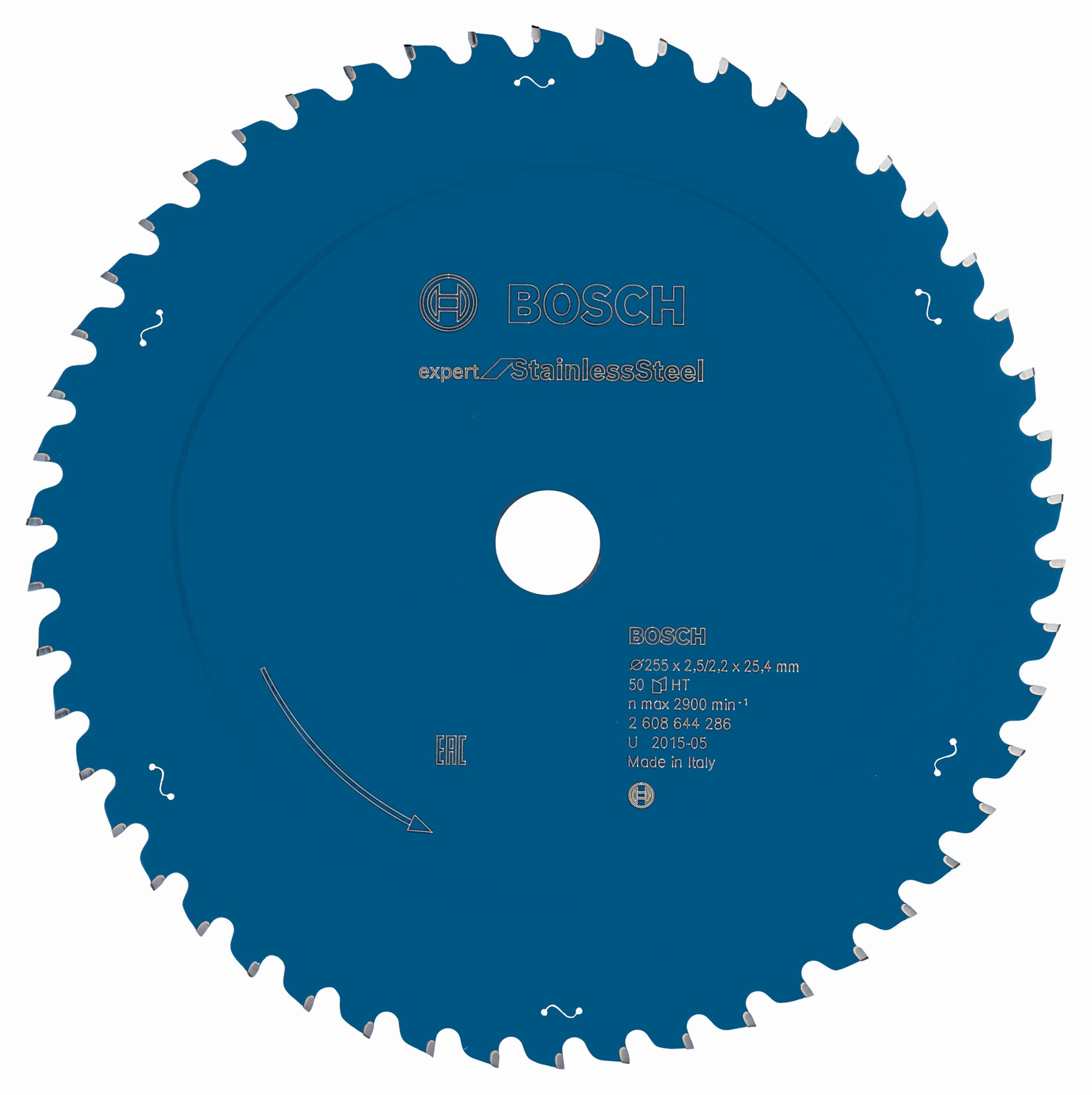 Hoja de sierra circular EXPERT Stainless Steel, 255 x 2,5/2,2 x 25,4 mm, T50