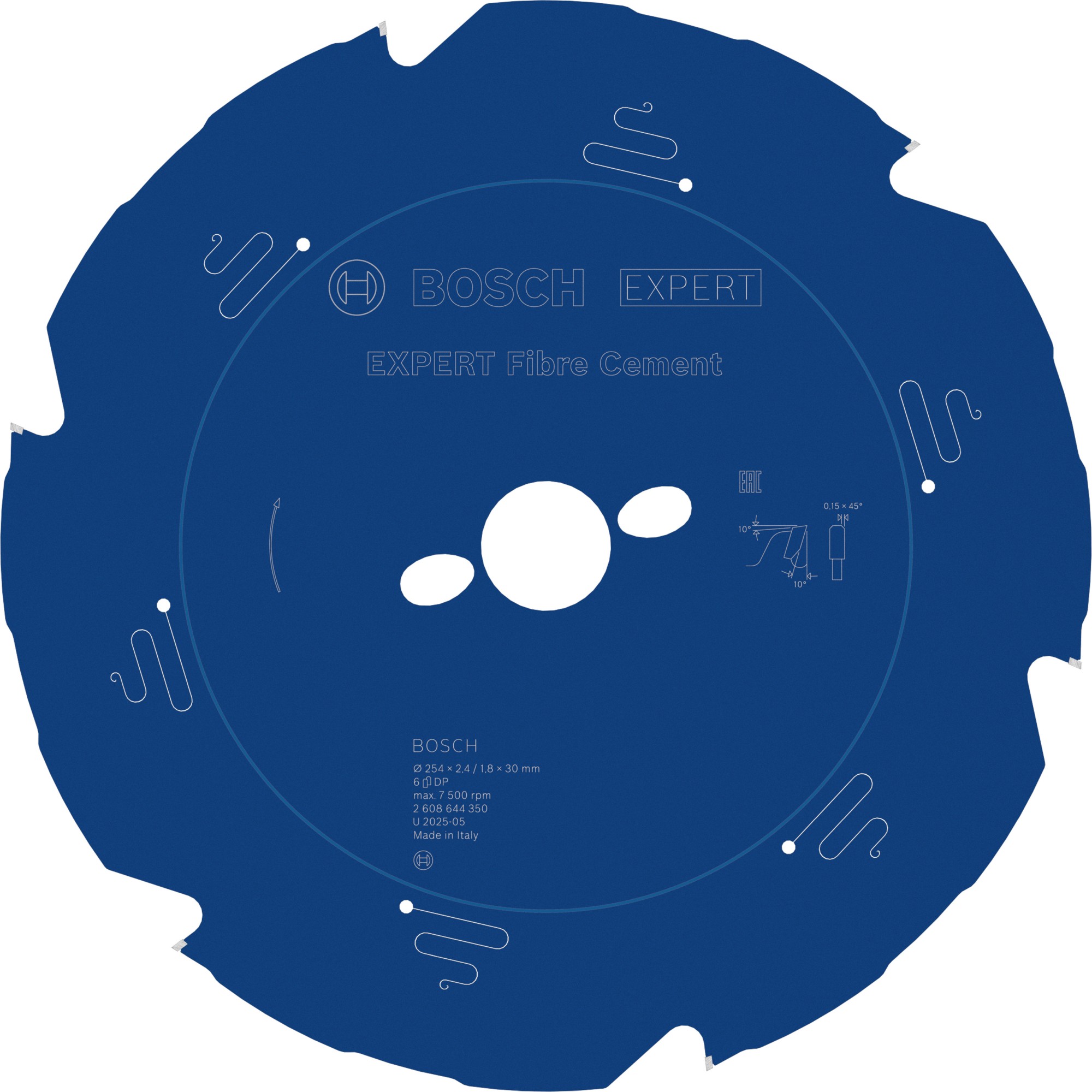Hoja de sierra circular EXPERT Fibre Cement, 254 x 2,4/1,8 x 30 mm, T6