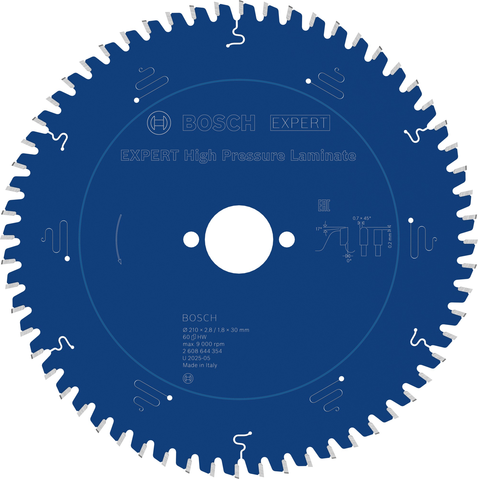 Hoja de sierra circular con cable EXPERT High Pressure Laminate para sierra circular manual