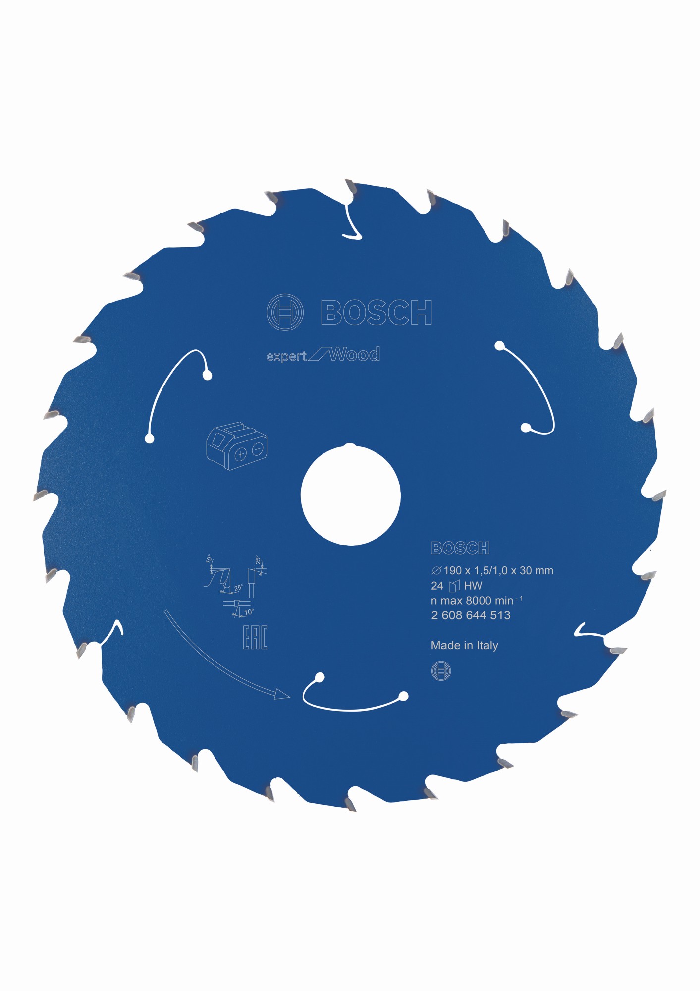Disco de sierra circular Expert for Wood para sierras sin cables 190 x 1,5/1 x 30 T24