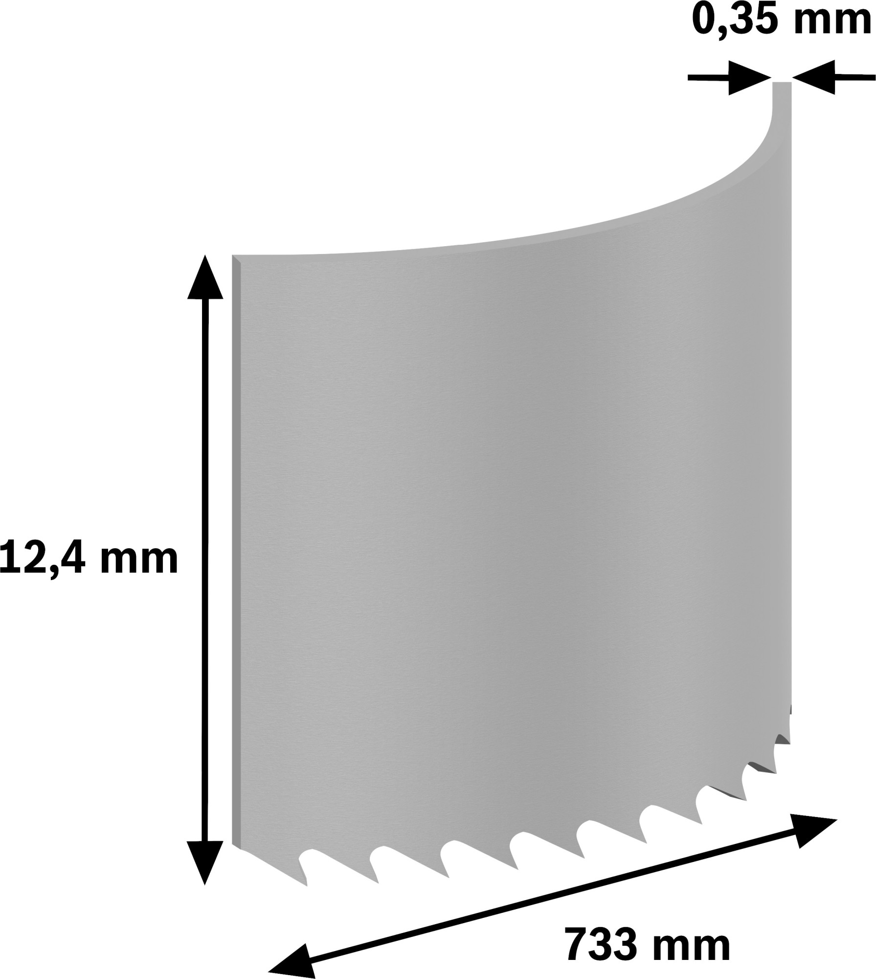 Hoja de sierra de cinta PRO CB281418, 733 mm, 2 uds.