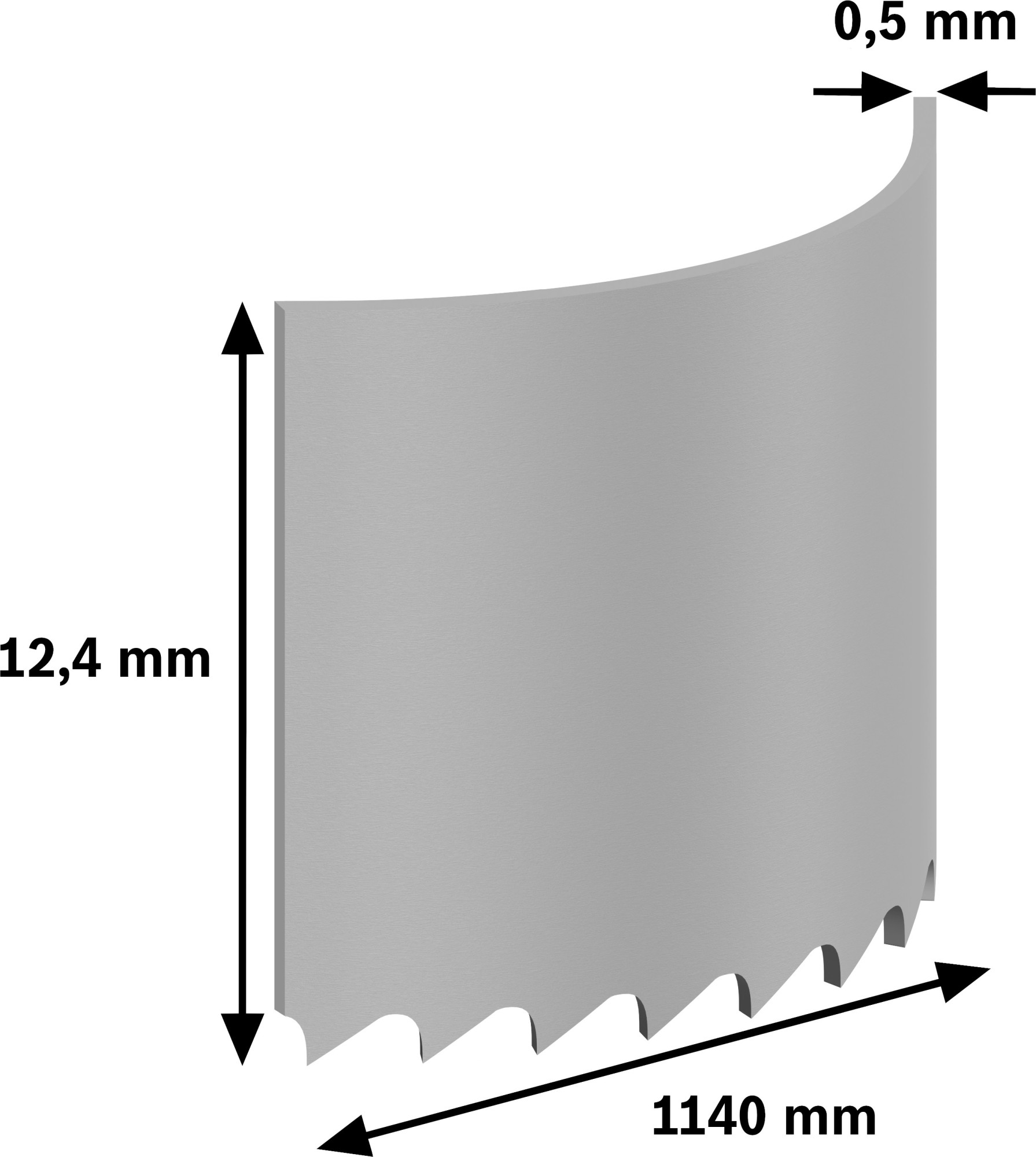 Hoja de sierra de cinta PRO CB4414, 1140 mm, 2 uds.