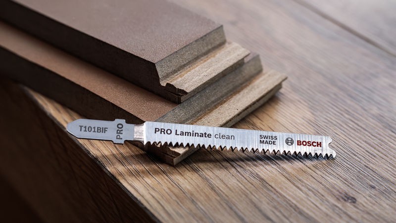 Hoja de sierra de calar PRO Laminate clean T101BIF, 83 mm, 2 uds.