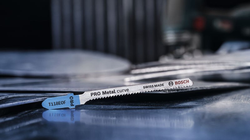 Hoja de sierra de calar PRO Metal curve T118EOF, 83 mm, 2 uds.