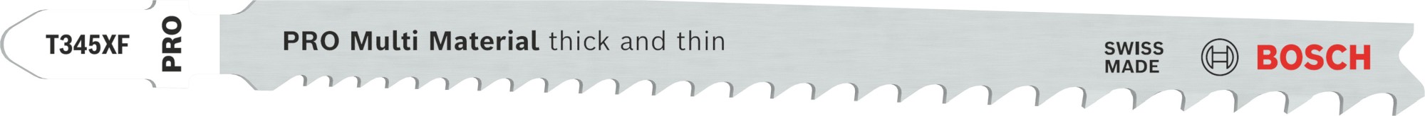 Hoja de sierra de calar PRO Multi Material thick and thin T345XF, 132 mm, 2 uds.