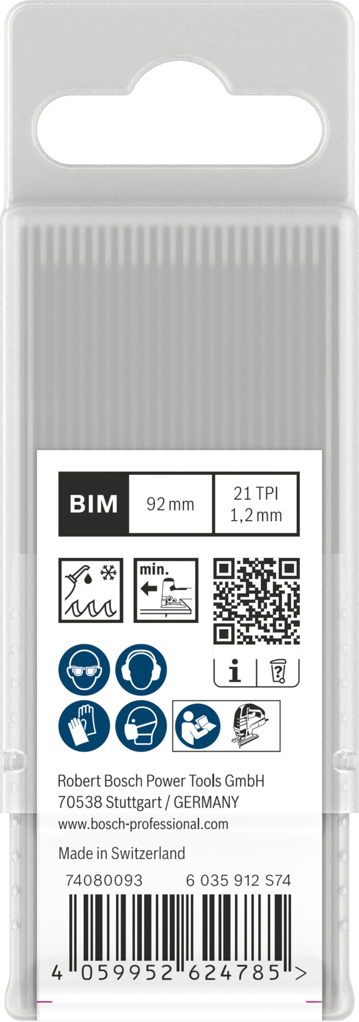 Hoja de sierra de calar PRO Metal medium T121AFC 92 mm, 25 uds.