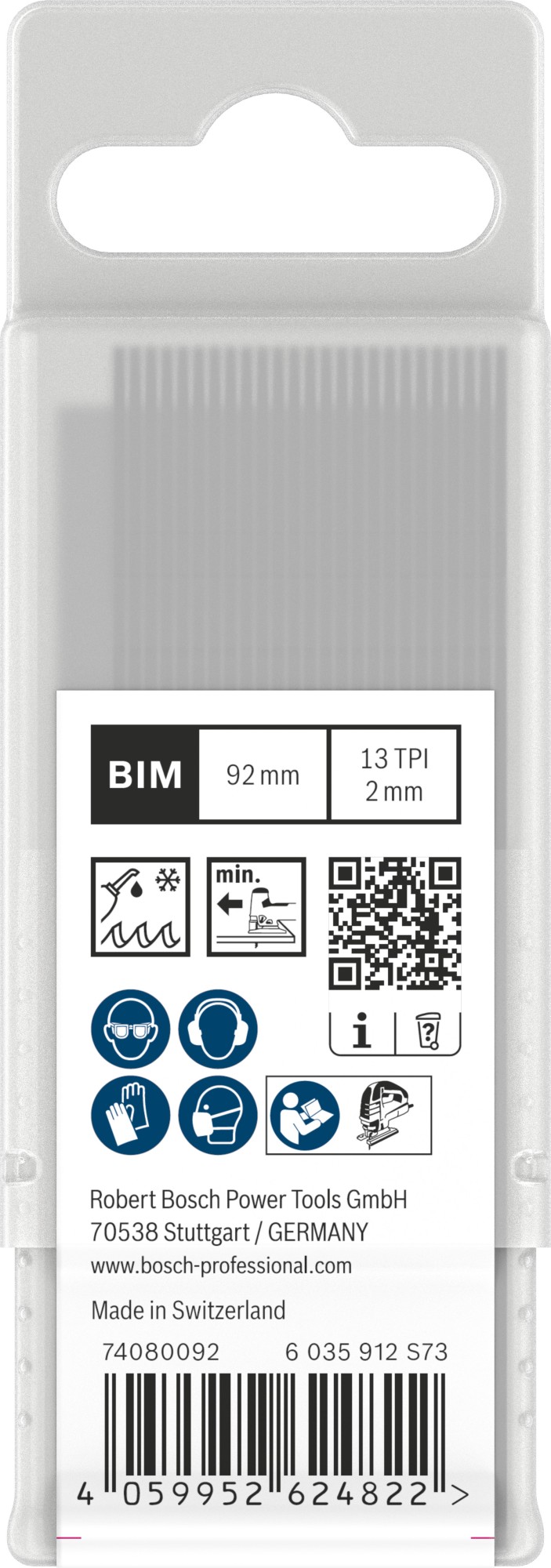 Hoja de sierra de calar PRO Metal thick T121BFC 92 mm, 25 uds.