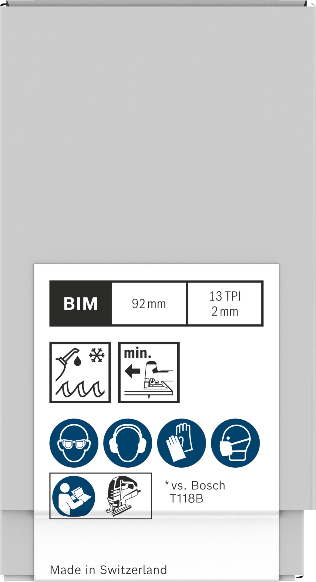 Hoja de sierra de calar PRO Metal thick T121BFC 92 mm, 100 uds.