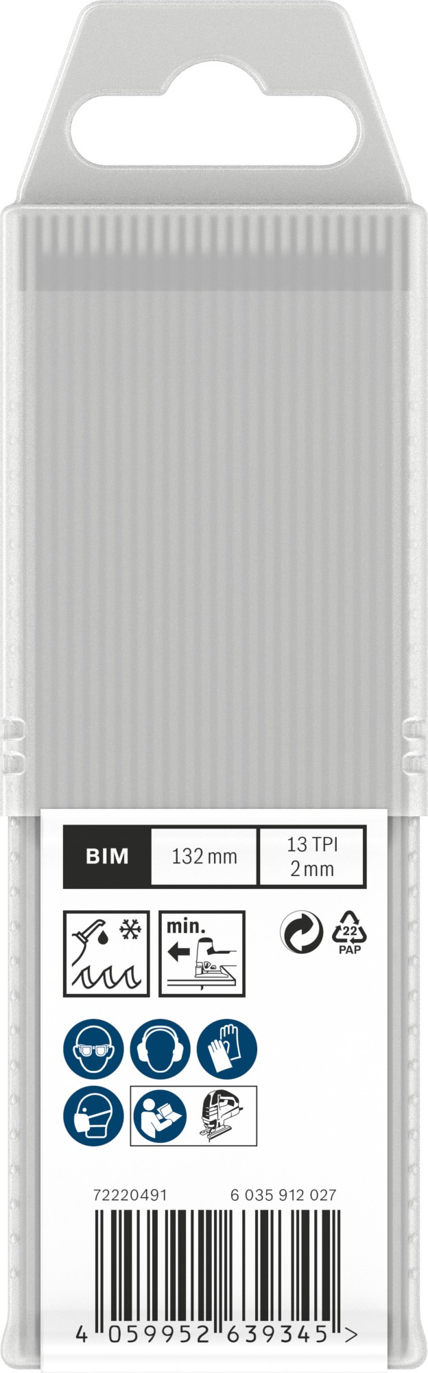 Hoja de sierra de calar PRO Metal Pipes and Profiles T321BF, 132 mm, 25 uds.