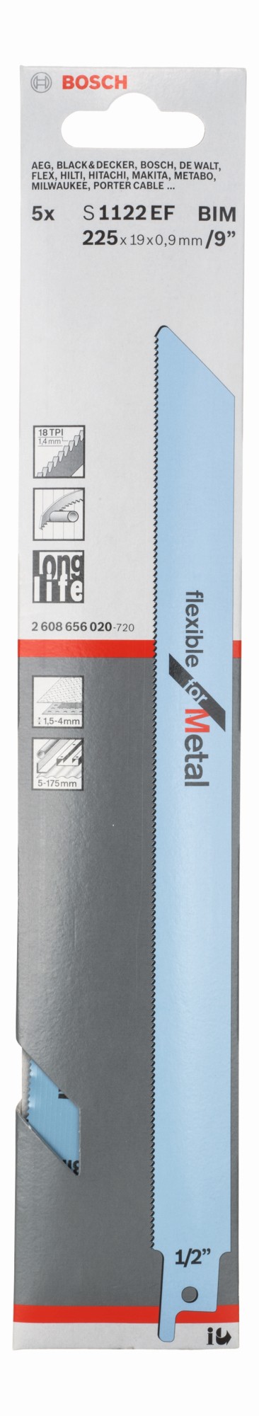 Hoja de sierra sable S 1122 EF