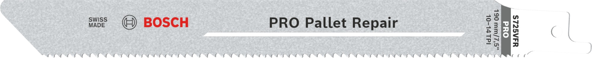 Hoja PRO Pallet Repair S725VFR 1,25 x 19 x 190 mm, 100 unidades