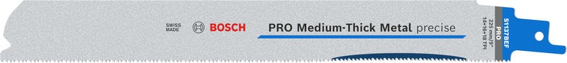Hoja PRO Medium-Thick Metal precise S1137BEF, 1,1 x 25 x 225 mm, 25 uds.