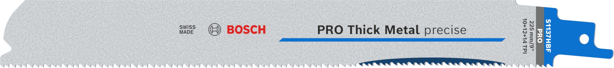 Hoja PRO Thick Metal precise S1137HBF 1,1 x 25 x 225 mm, 25 uds.