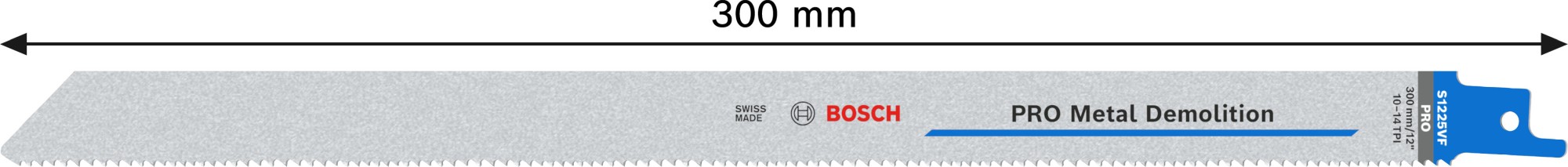 Hoja PRO Metal Demolition S1225VF 1,25 x 19 x 300 mm, 25 unidades