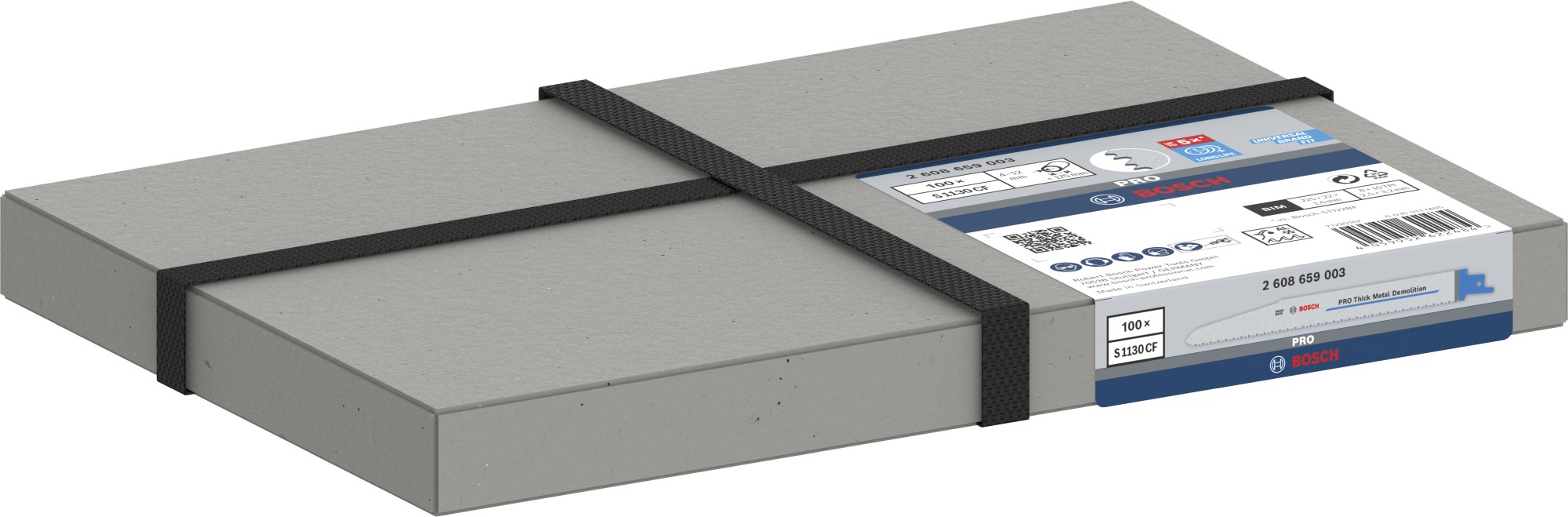 Hoja PRO Thick Metal Demolition S1130CF 1,6 x 22 x 225 mm, 100 uds.