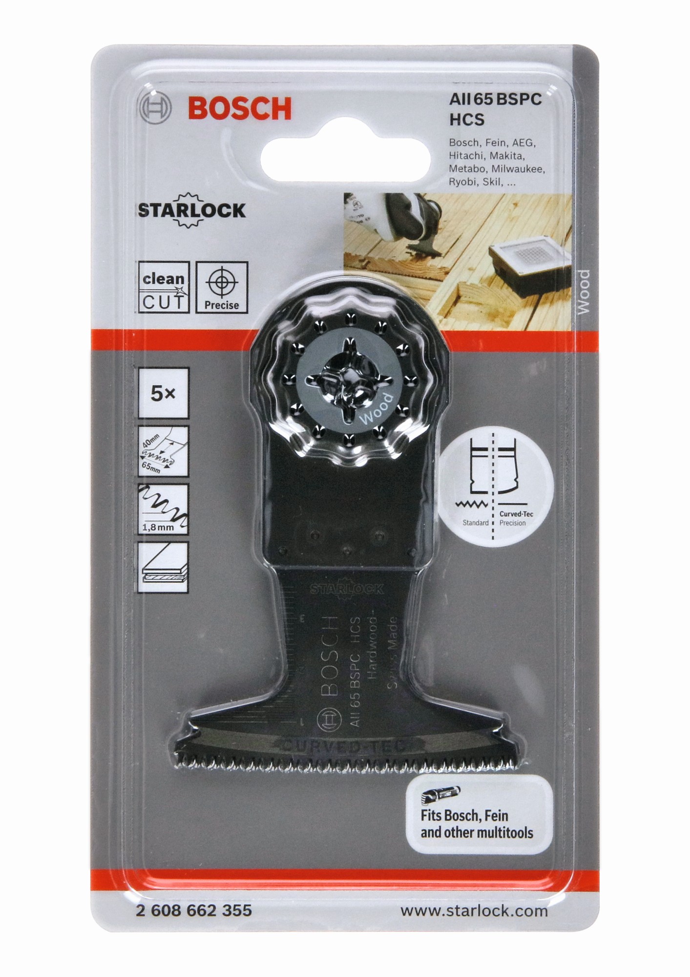 Hoja de sierra de inmersión HCS AII 65 BSPC Hard Wood