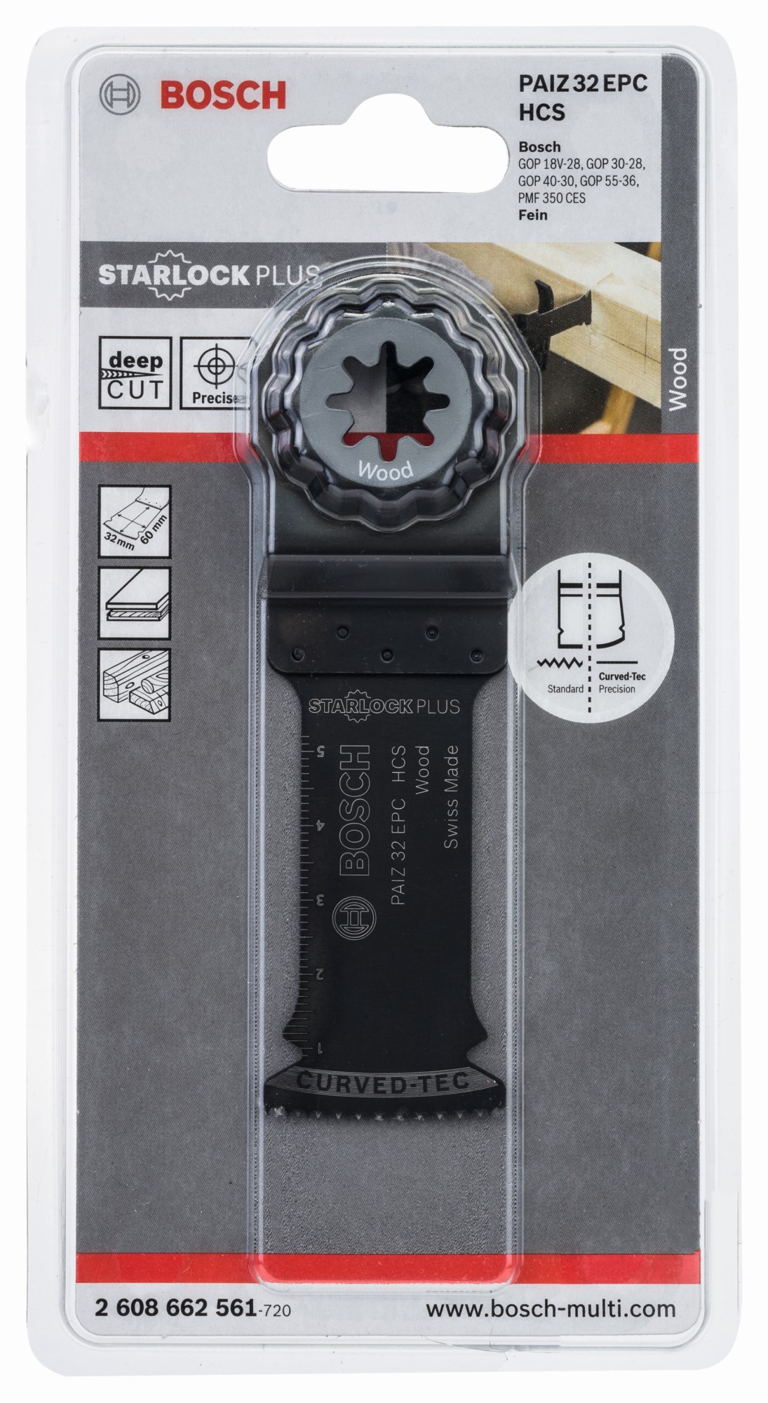 Hoja de sierra de inmersión HCS PAIZ 32 EPC Wood