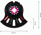 Hoja de multiherramienta EXPERT MultiMaterial Segment ACZ 105 ET, 1 unidad