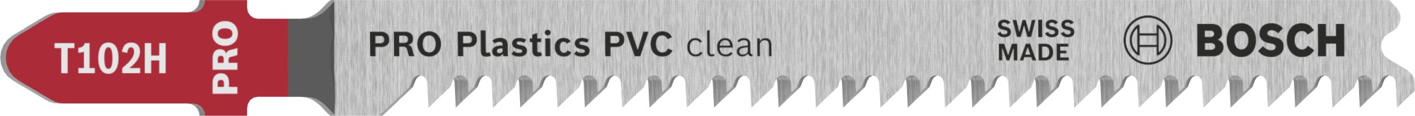Hoja de sierra de calar PRO Plastics PVC clean T102H