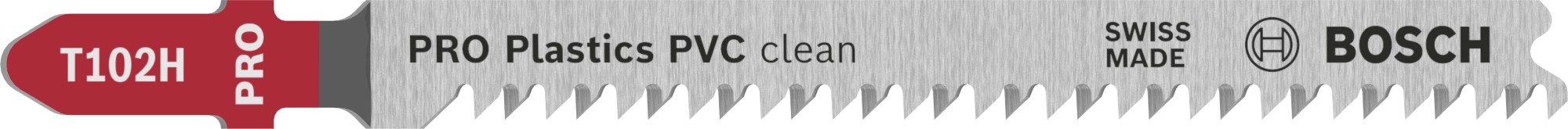 Hoja de sierra de calar PRO Plastics PVC clean T102H 100 mm, 5 uds.
