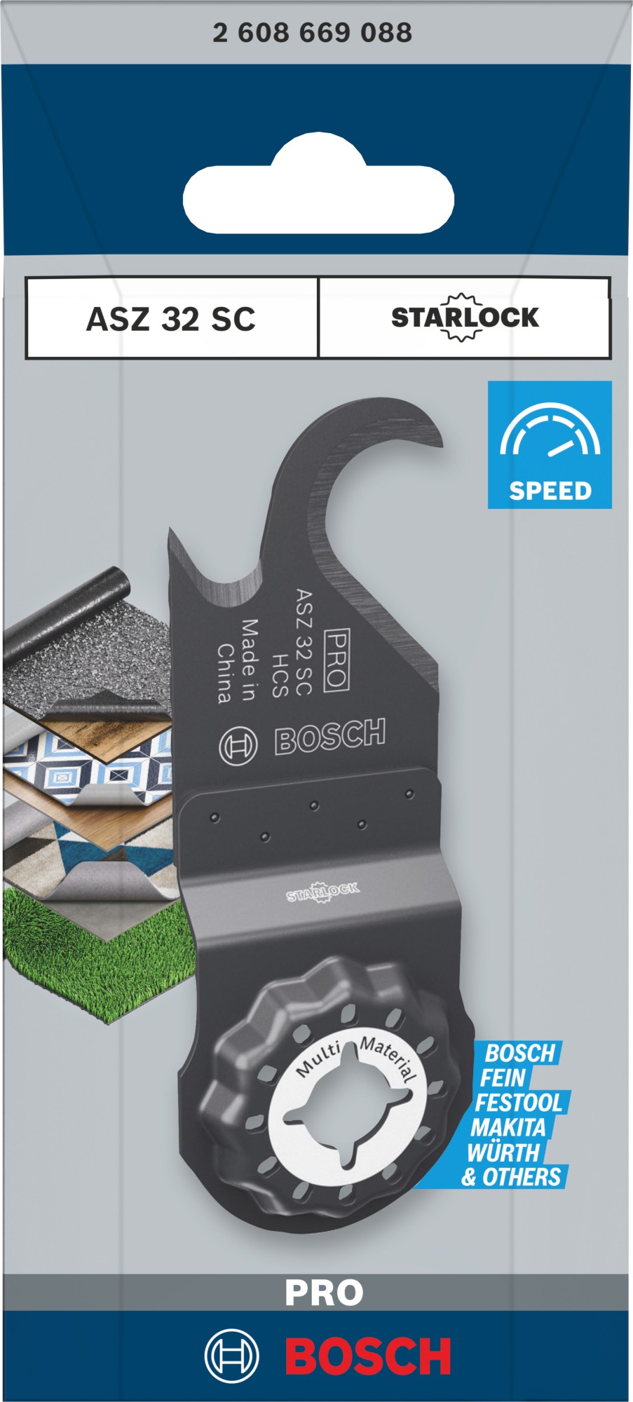 Hoja multiherramienta PRO ASZ 32 SC, 24 x 11 mm