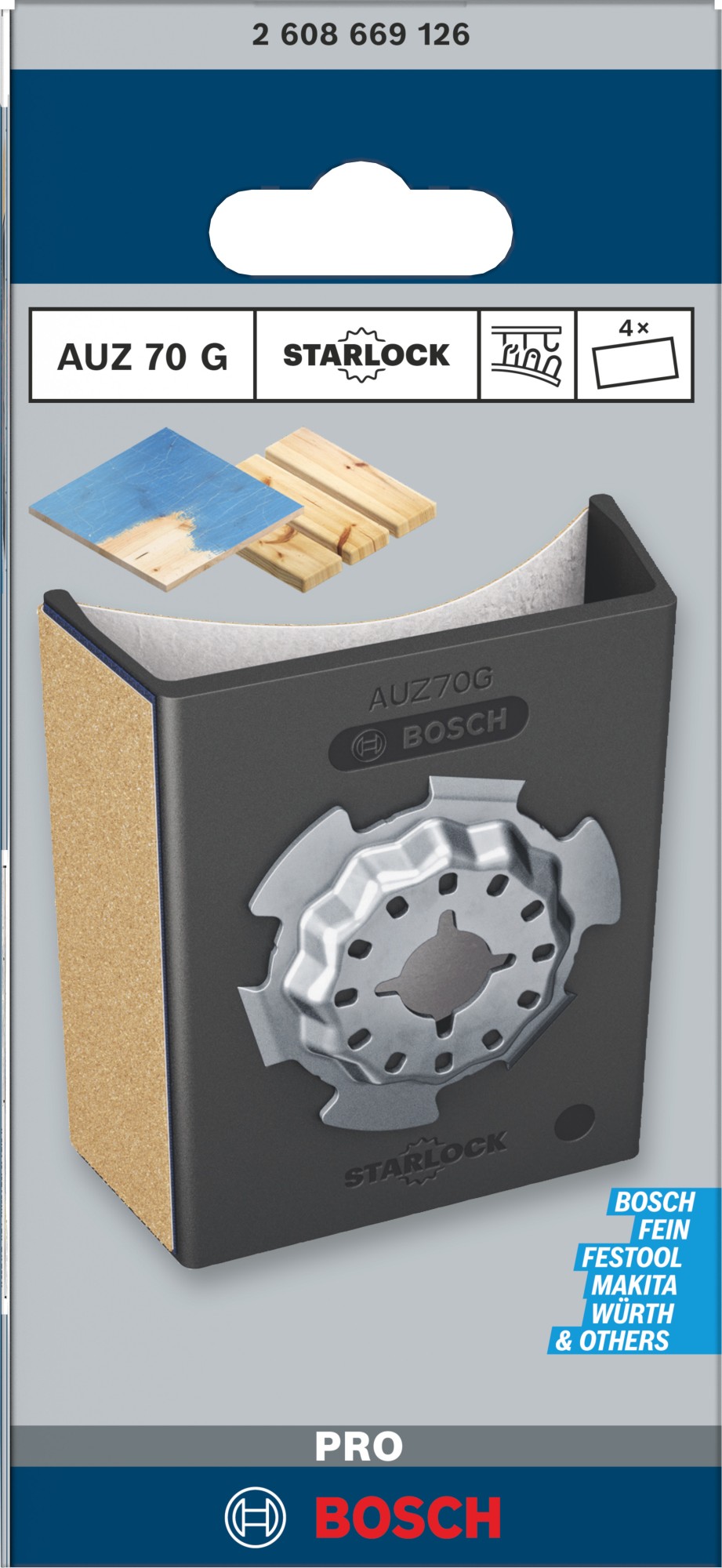 Lijadora de perfiles PRO AUZ 70 G, 70 x 65 mm, 5 unidades