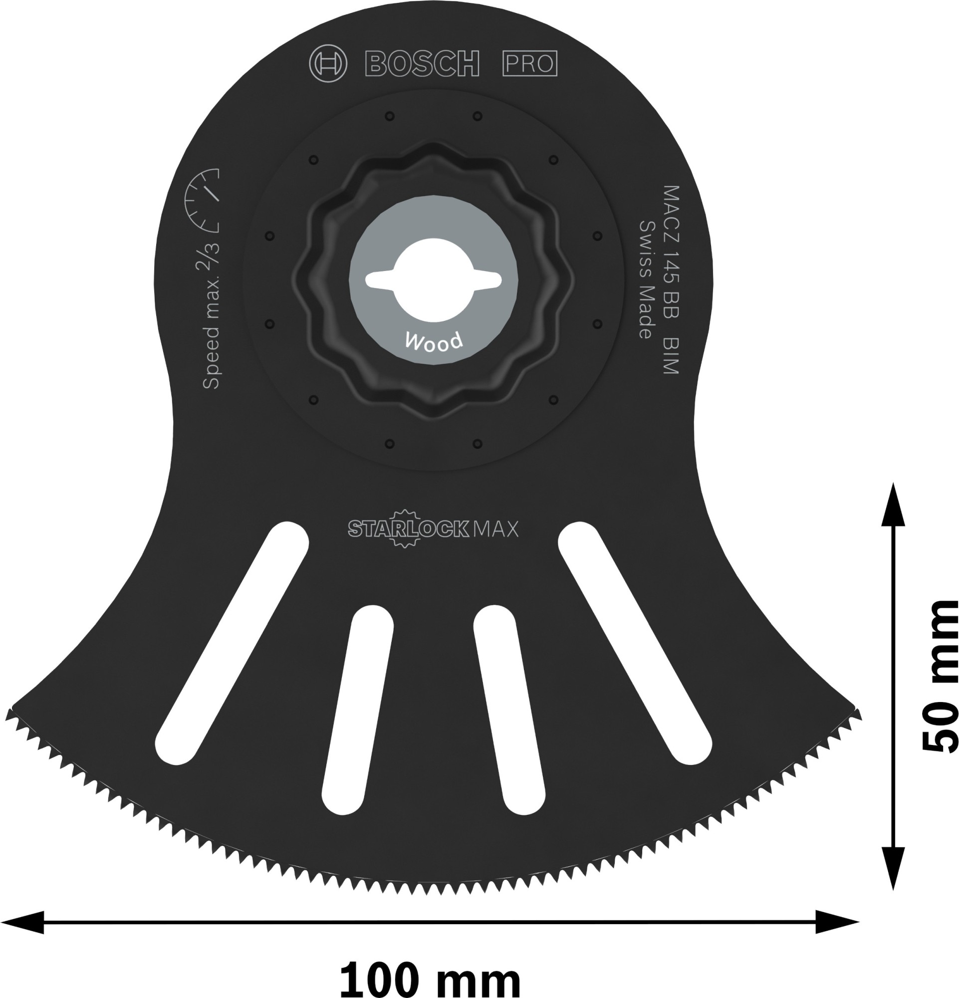 Hoja multiherramienta PRO MACZ 145 BB, 100 x 50 mm