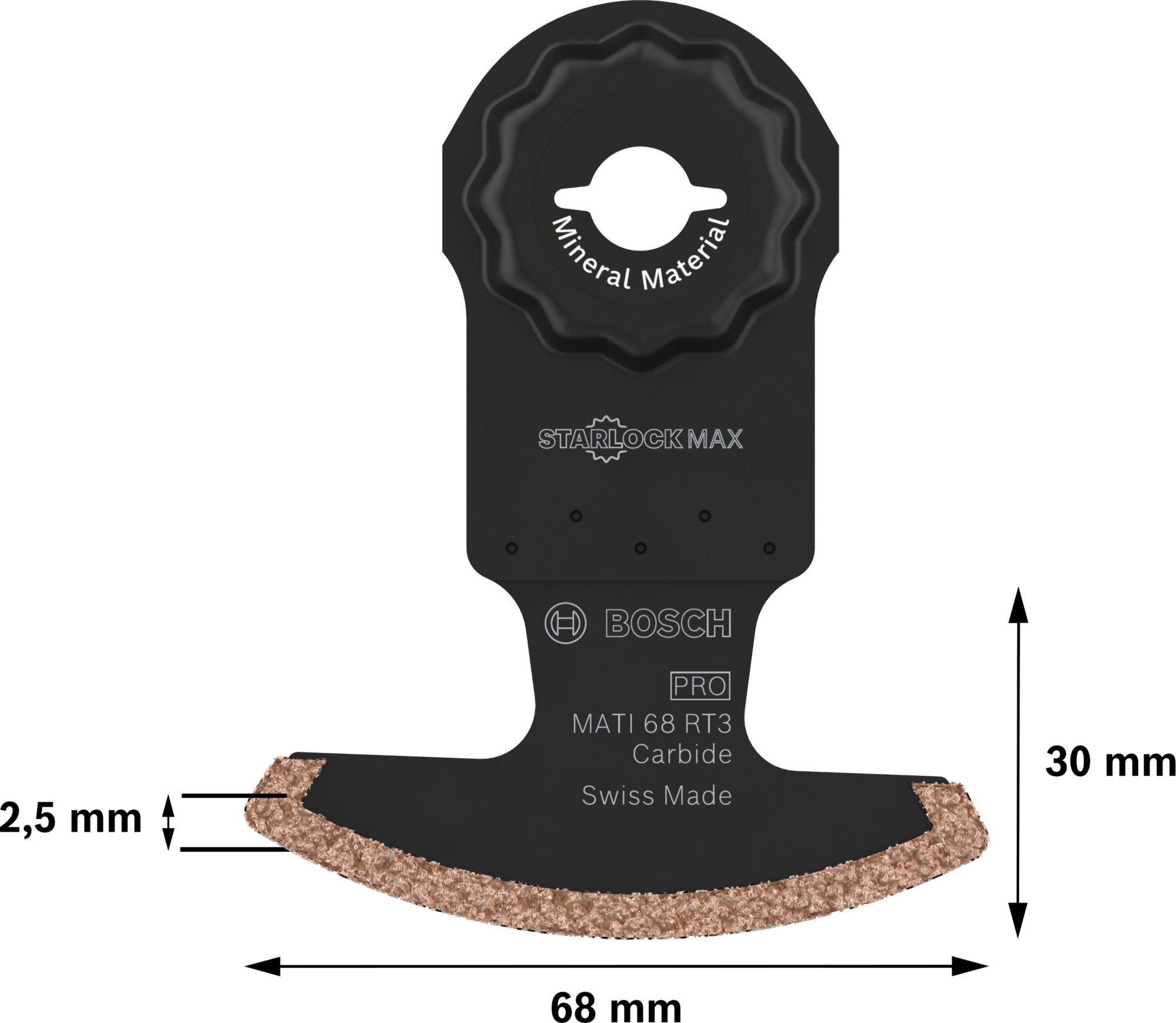 Hoja multiherramienta PRO MATI 68 RT3, 2,8 x 68 mm