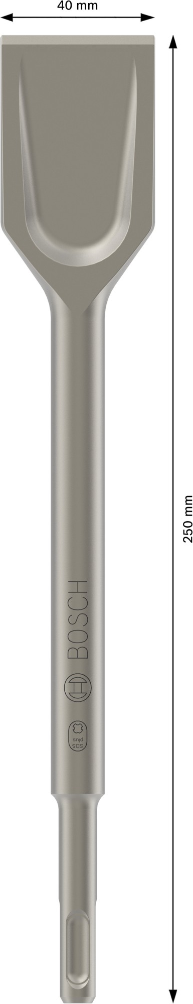 Cincel de pala PRO SDS plus-5C, 40 x 250 mm