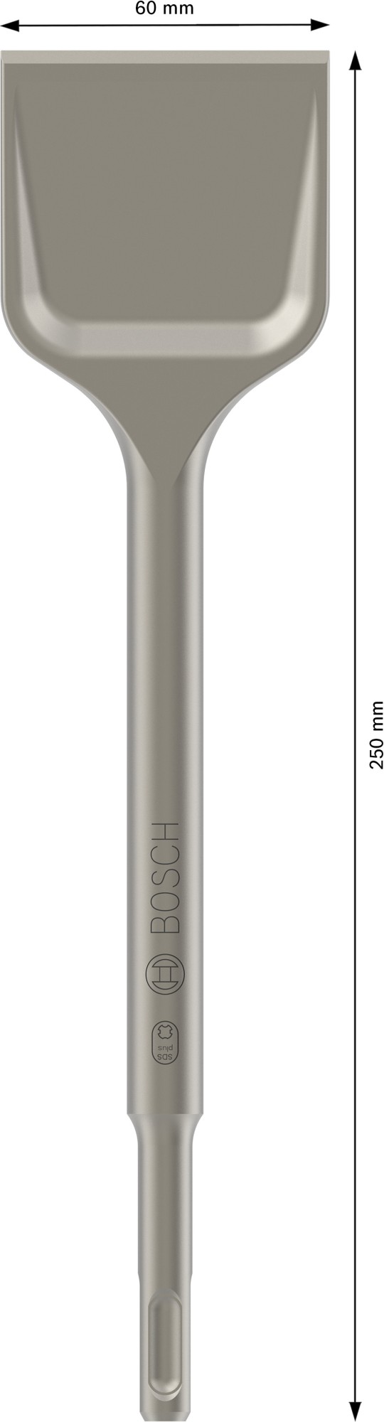 Cincel de pala PRO SDS plus-5C, 60 x 250 mm