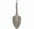 Cincel de pala PRO HEX 30-4C redondeado, 135 x 400 mm
