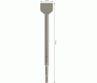 PRO SDS plus-4C Cincel de pala, 40 x 250 mm, 5 unidades
