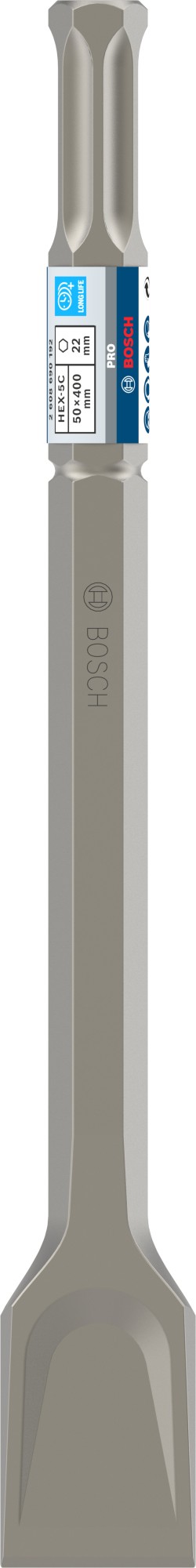 Cincel de pala PRO HEX 22-5C 50 x 400 mm