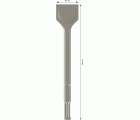 Cincel de pala PRO HEX 22-5C 80 x 400 mm