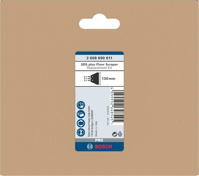 Set de repuesto de rascador de suelo PRO SDS plus, 130 mm