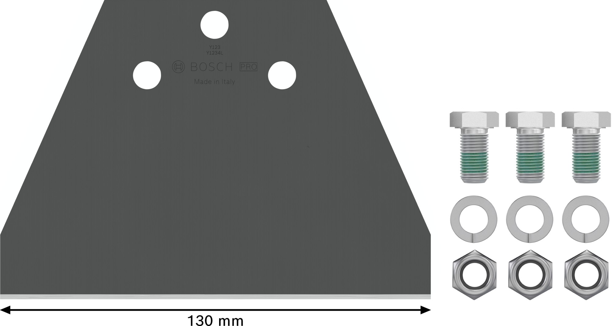 Set de repuesto de rascador de suelo PRO SDS plus, 130 mm