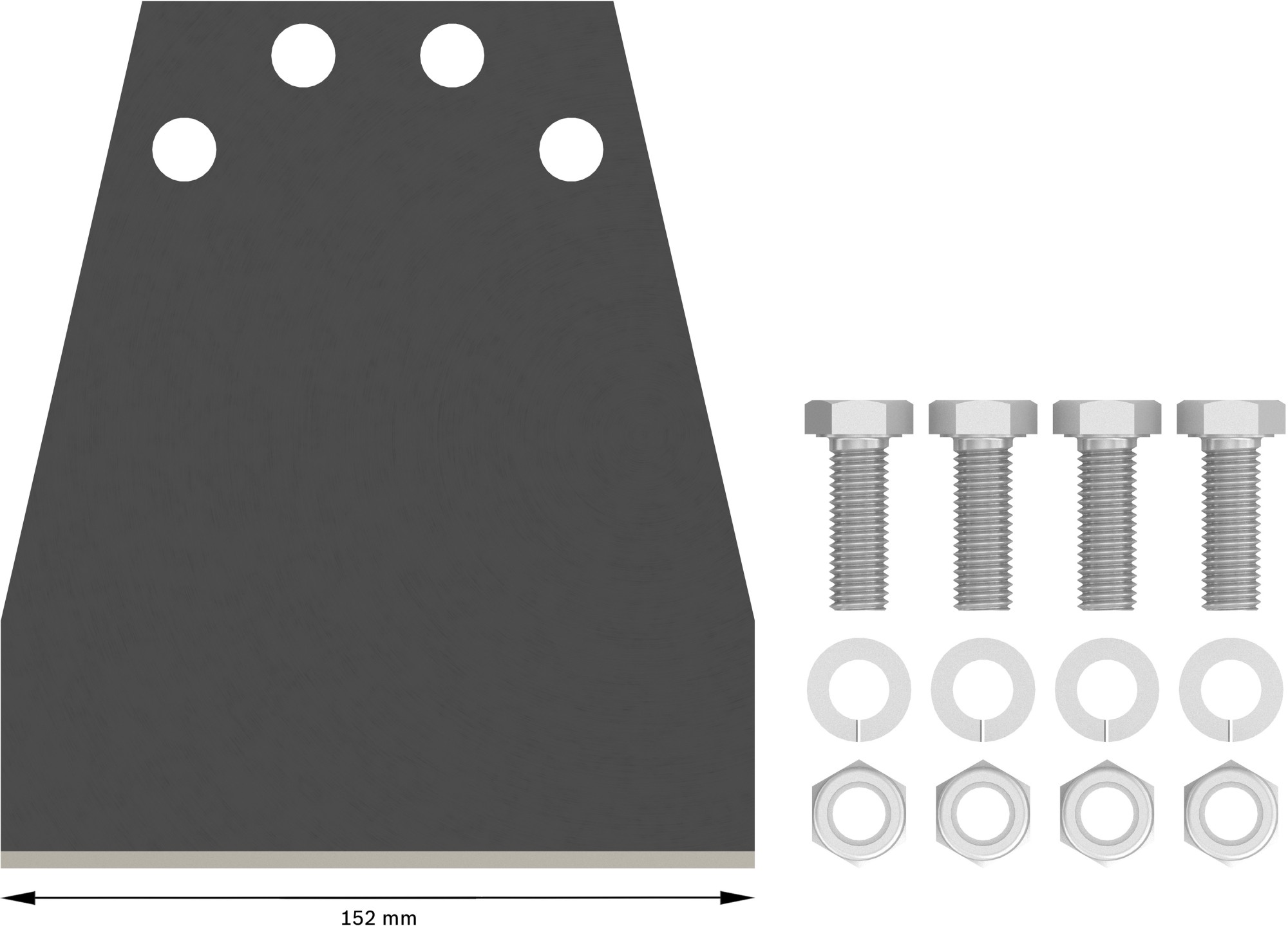 Set de repuesto de rascador de suelo PRO SDS max, 152 mm