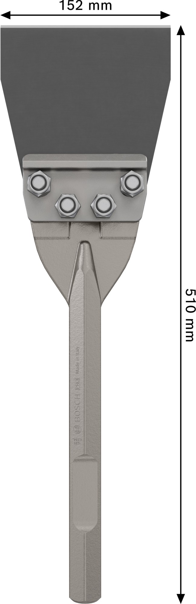 Rascador de suelos PRO HEX 28, 152 x 510 mm