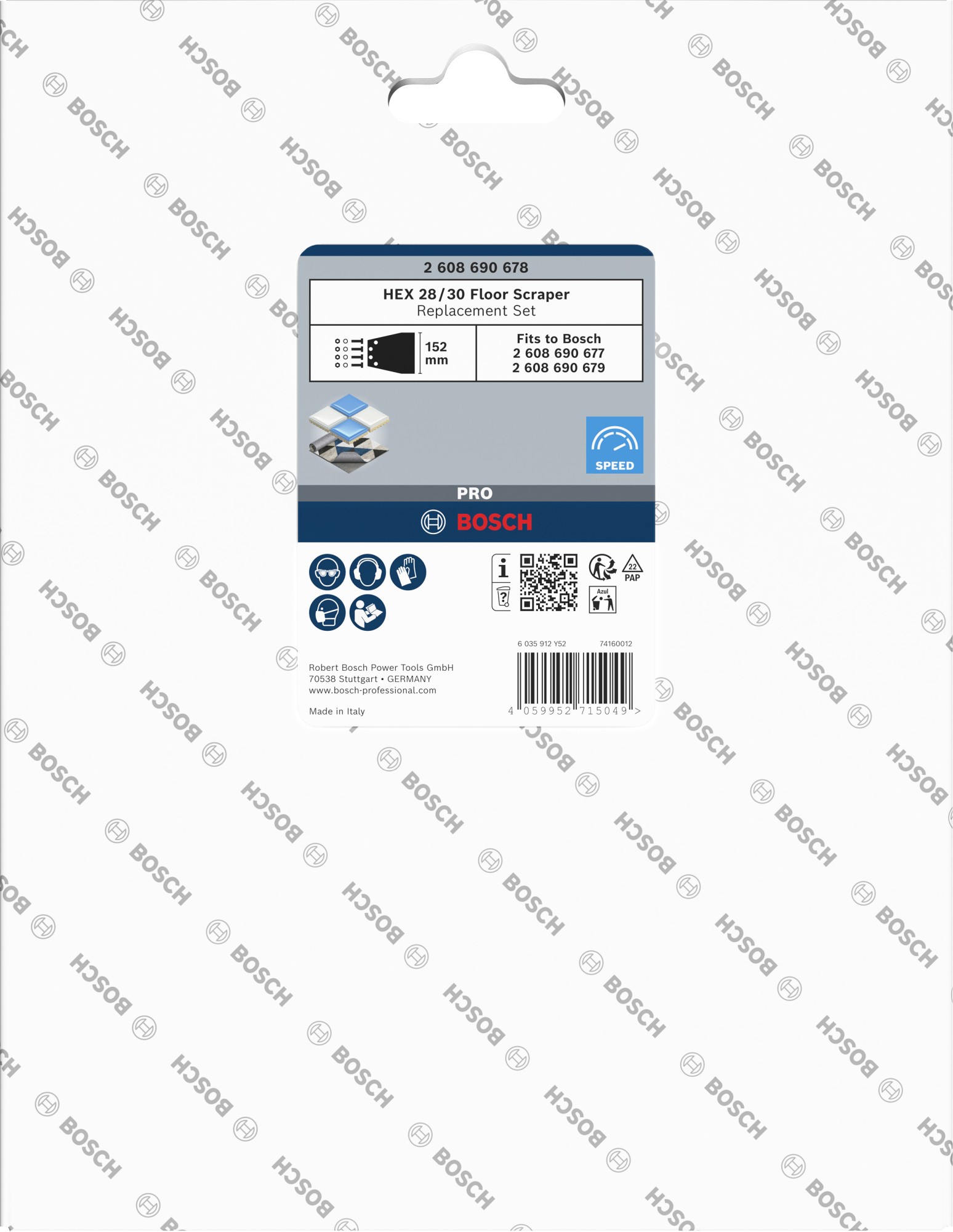 Set de repuesto de rascador de suelo PRO HEX 28/30