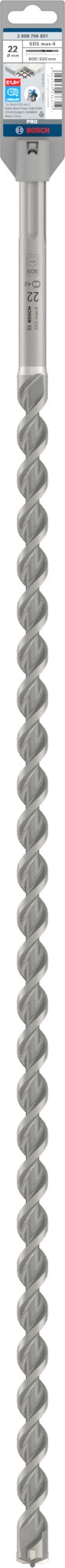 Broca para martillo PRO SDS max-4, 22 x 800 x 920 mm