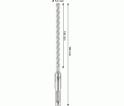 Broca para martillo PRO SDS plus-5X, 5,5 x 100 x 160 mm