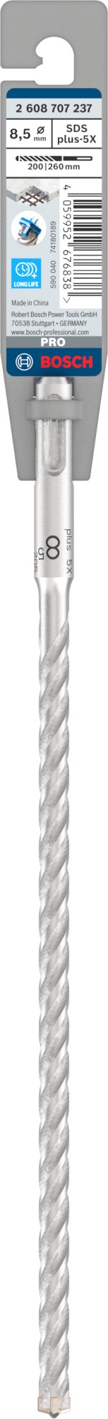 Broca para martillo PRO SDS plus-5X, 8,5 x 200 x 265 mm