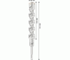 Broca para martillo PRO SDS plus-5X, 28 x 200 x 250 mm