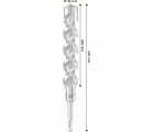Broca para martillo PRO SDS plus-5X, 30 x 200 x 250 mm