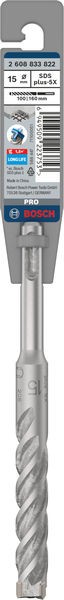 Broca para martillo PRO SDS plus-5X, 15 x 100 x 160 mm