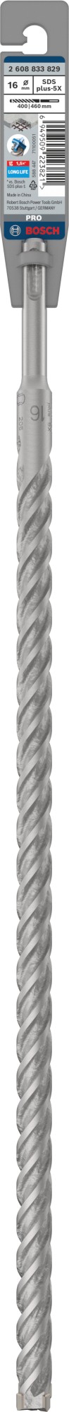 Broca para martillo PRO SDS plus-5X, 16 x 400 x 460 mm