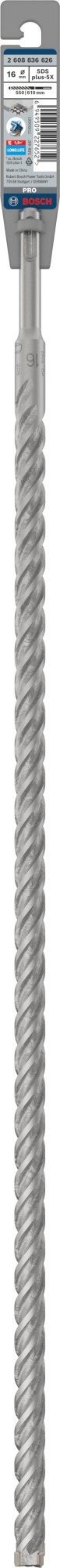 Broca para martillo PRO SDS plus-5X, 16 x 550 x 610 mm